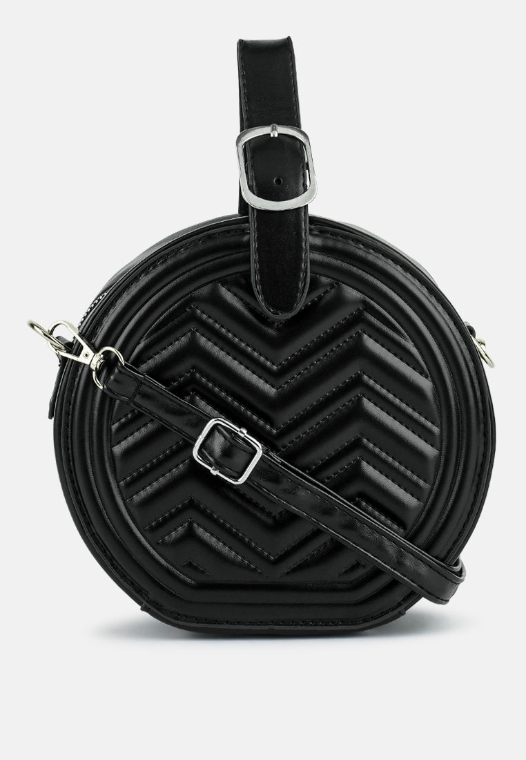 Quilted Bag Mango Black Solid Sling Bag MANGO Chain Cross Body Bag