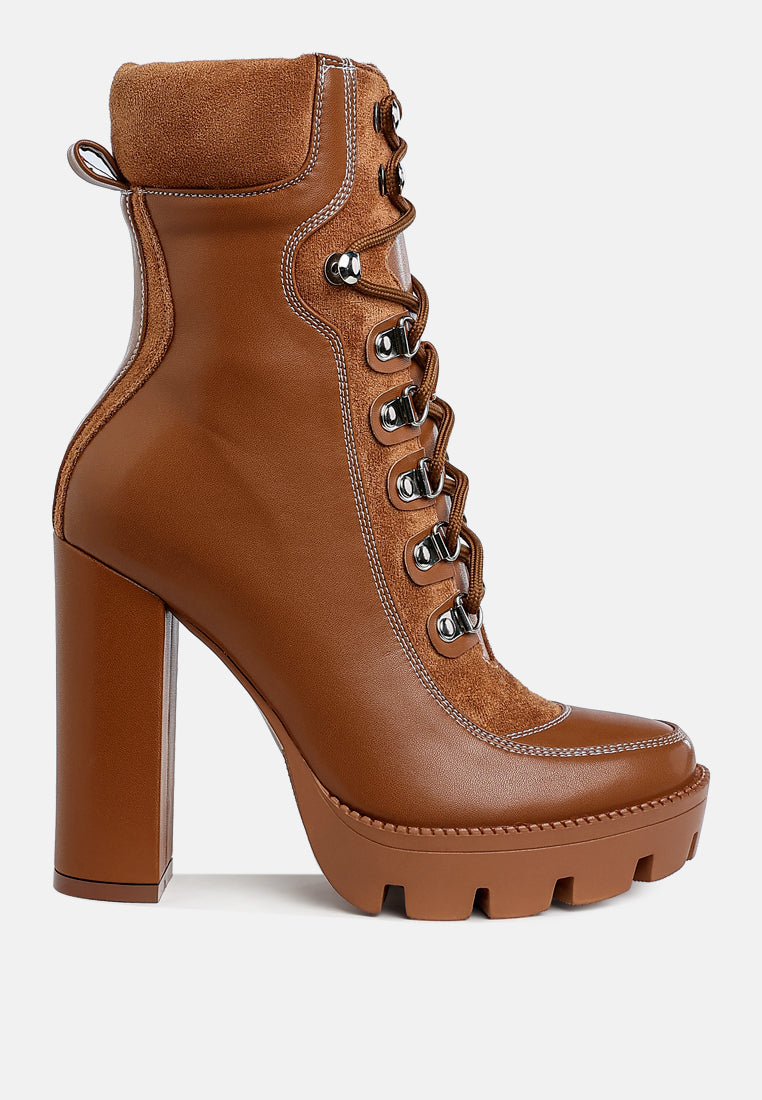 Buy Online High Block Heel Biker Boots