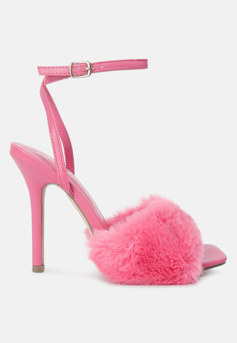 Buy Tarantino Faux Fur Stiletto Sandals Women Sandals London Rag