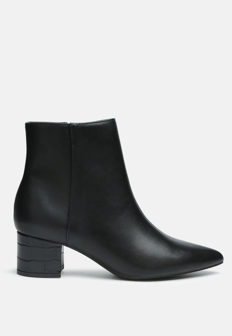 Sleek best sale black booties