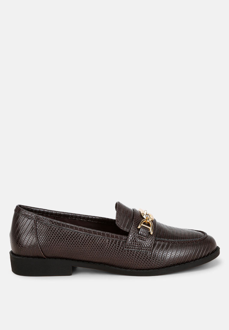 maribel horsebit detail loafers#color_brown-lizard