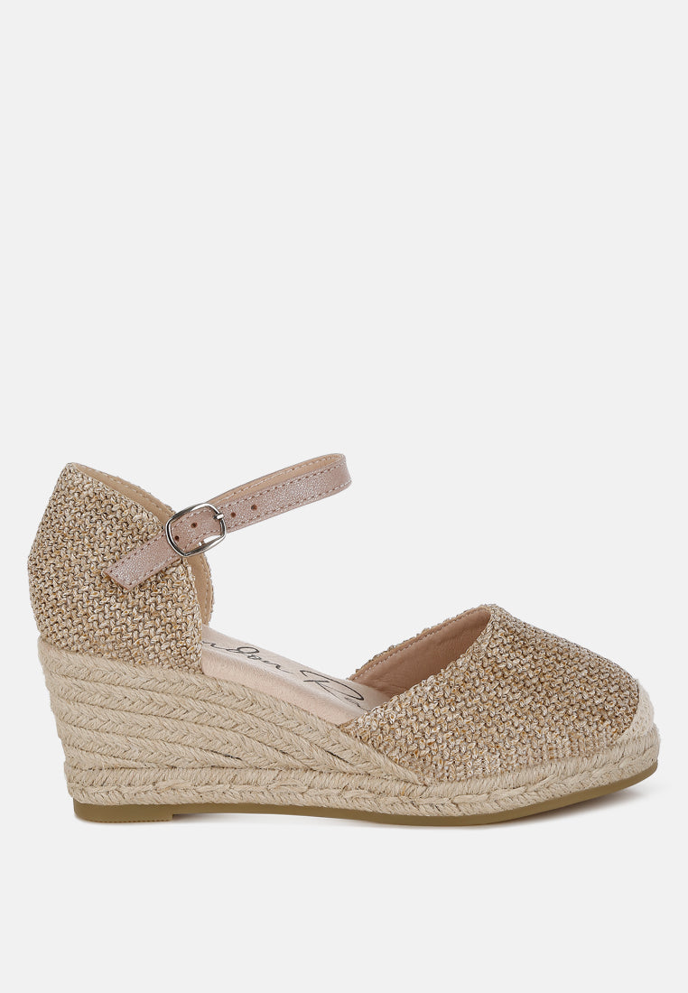Ozaya Pin Buckle Espadrille Wedge Heels#color_beige