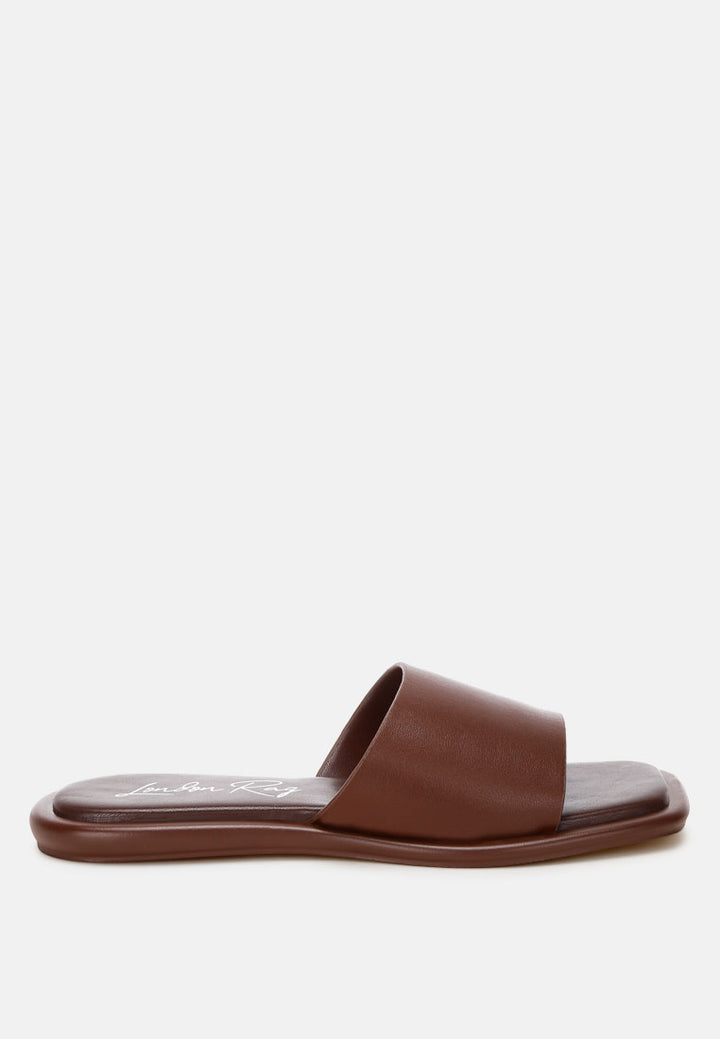 comfortable square toe flats by ft#color_brown