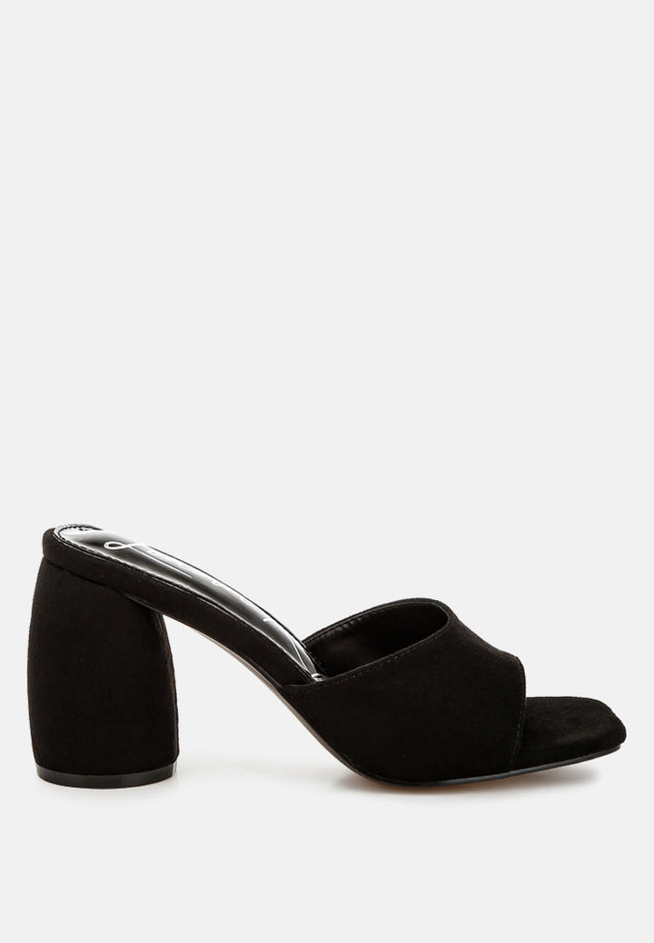 round heel micro suede sandals by rag#color_black