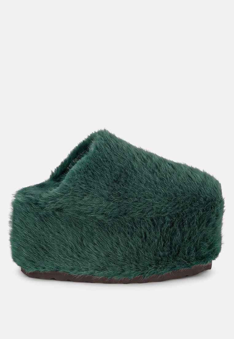Walkwave Flatform Heel Slip Ons#color_green