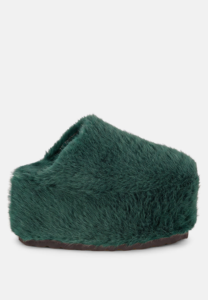 Walkwave Flatform Heel Slip Ons#color_green