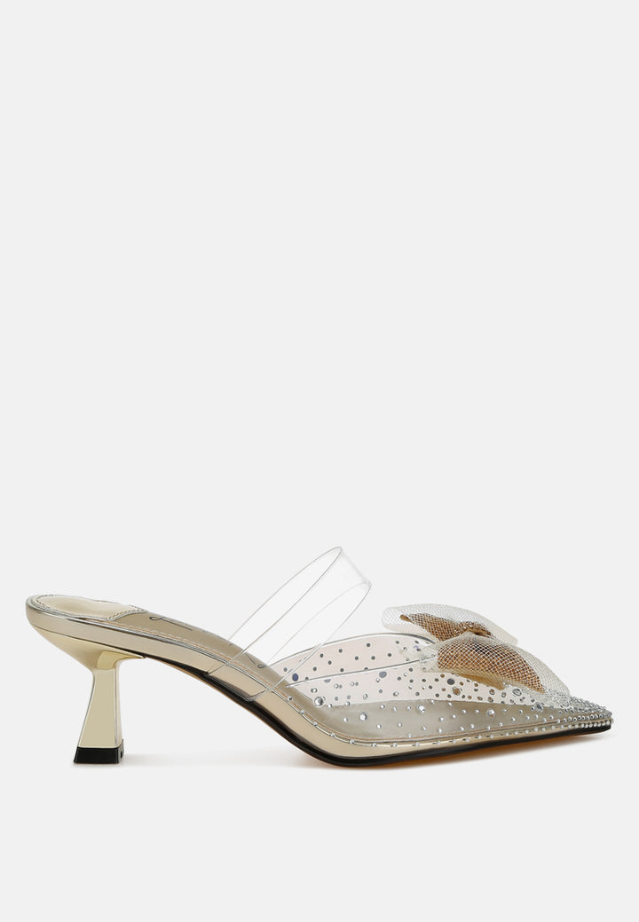 freja embellished bow kitten heels#color_gold