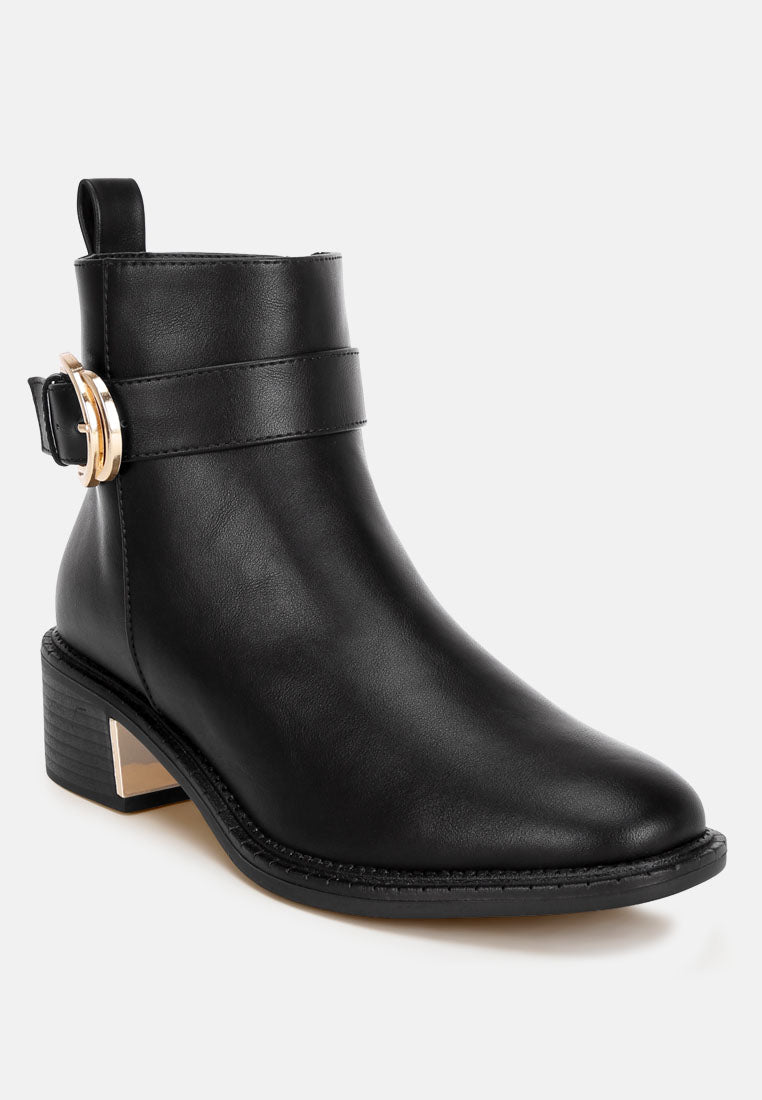 Winifred Harness Detail Block Heel Boots#color_black-smooth