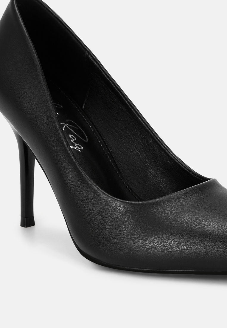 Cassiopa Pointed-Toe Stiletto Pumps#color_black-smooth
