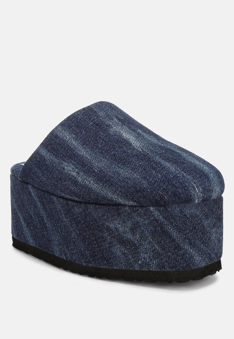 Walkwave Flatform Heel Slip Ons#color_denim