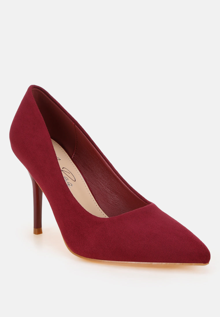 Cassiopa Pointed-Toe Stiletto Pumps#color_dark-red-suede