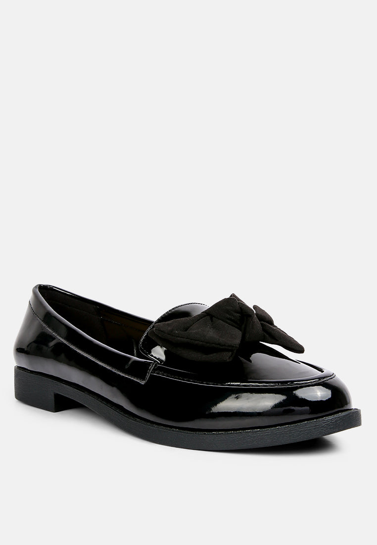 bowberry bow-tie patent loafers by ruw#color_black