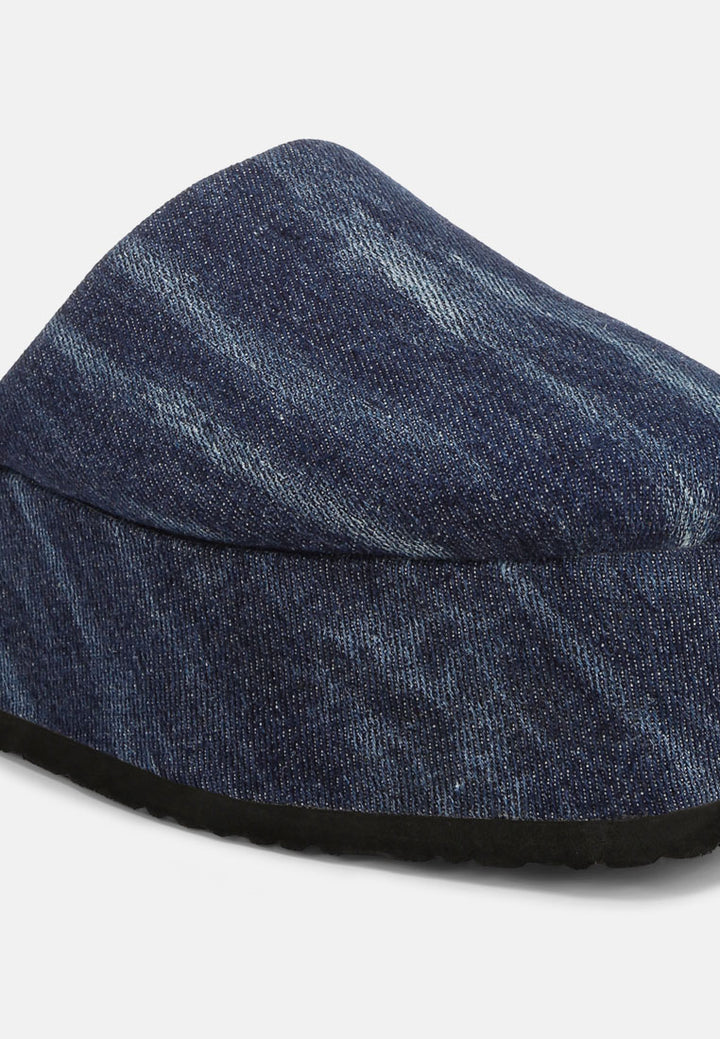 Walkwave Flatform Heel Slip Ons#color_denim