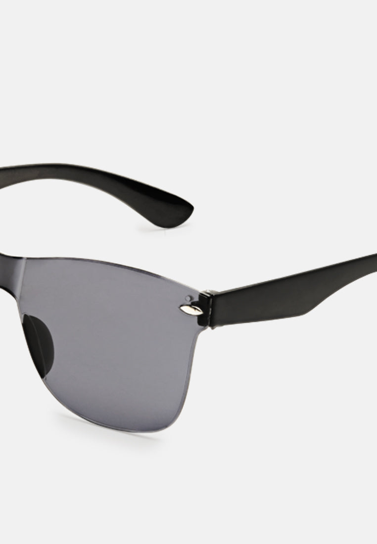 pop binge square frame sunglasses#color_black