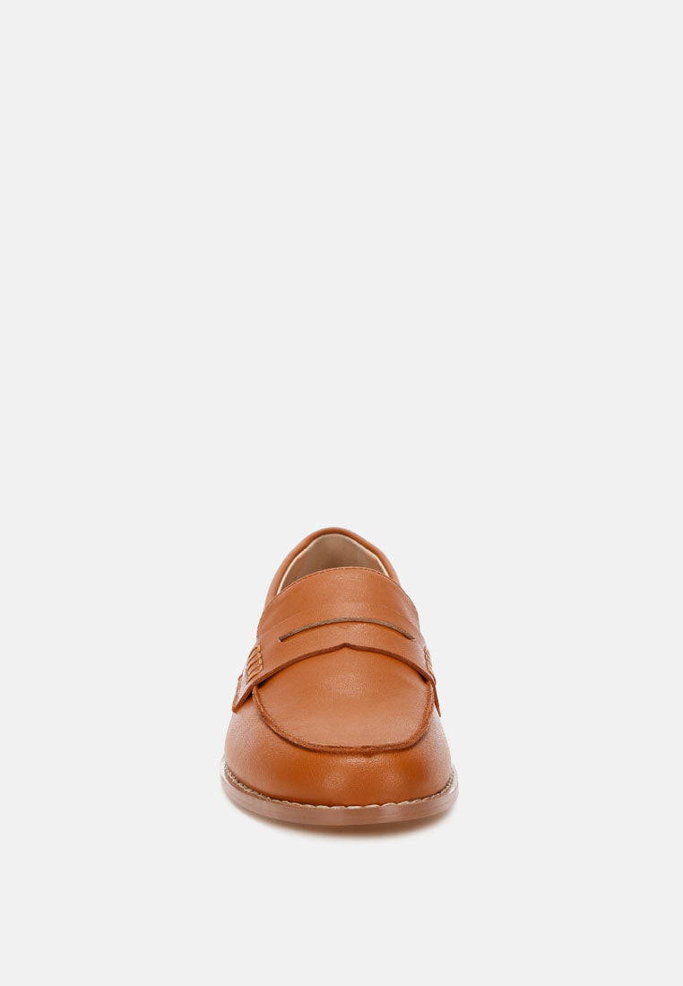 mocasines reiga con tacón bajo en bloque#color_tan