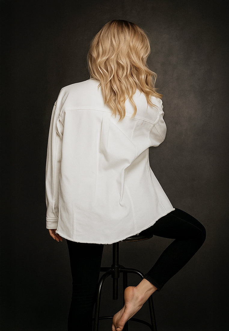 oversized long sleeve shacket#color_off-white