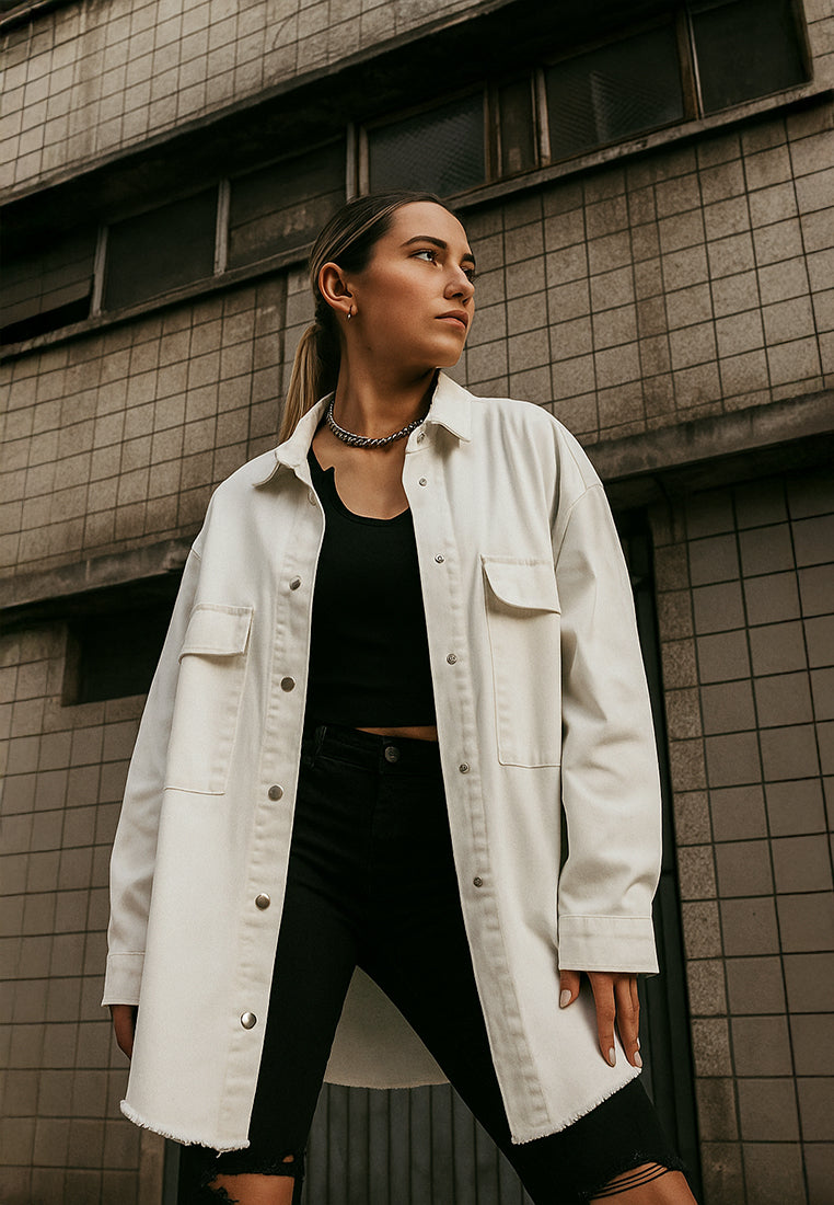 oversized long sleeve shacket#color_off-white