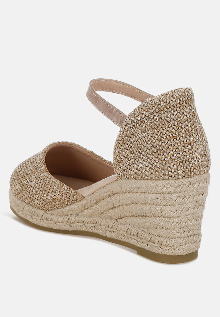 Ozaya Pin Buckle Espadrille Wedge Heels#color_beige
