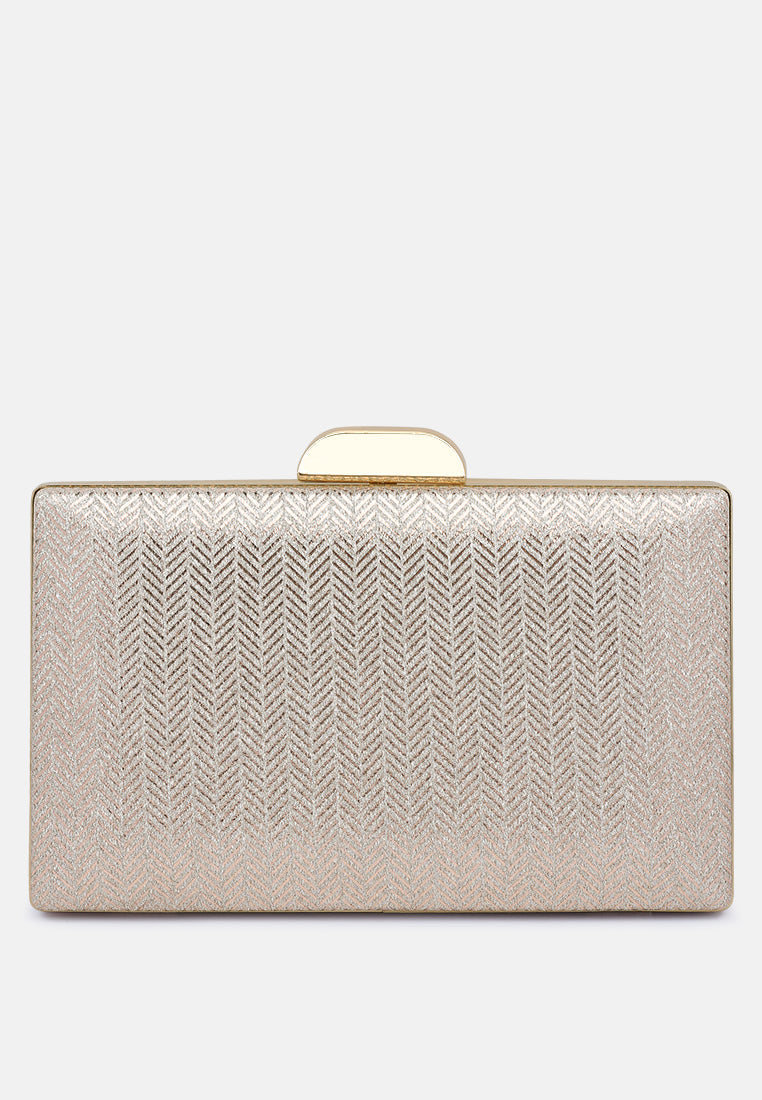 metallic shimmer clutch bag#color_gold