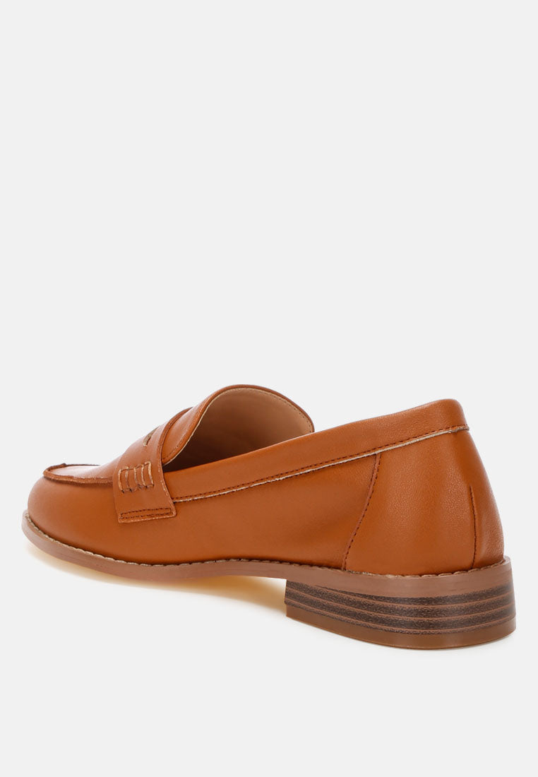 mocasines reiga con tacón bajo en bloque#color_tan