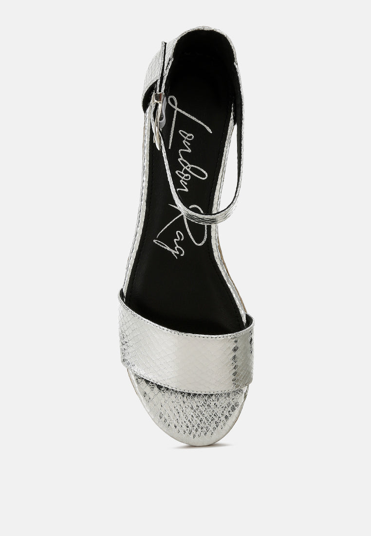 faux leather snake wedge espadrilles by rag#color_silver