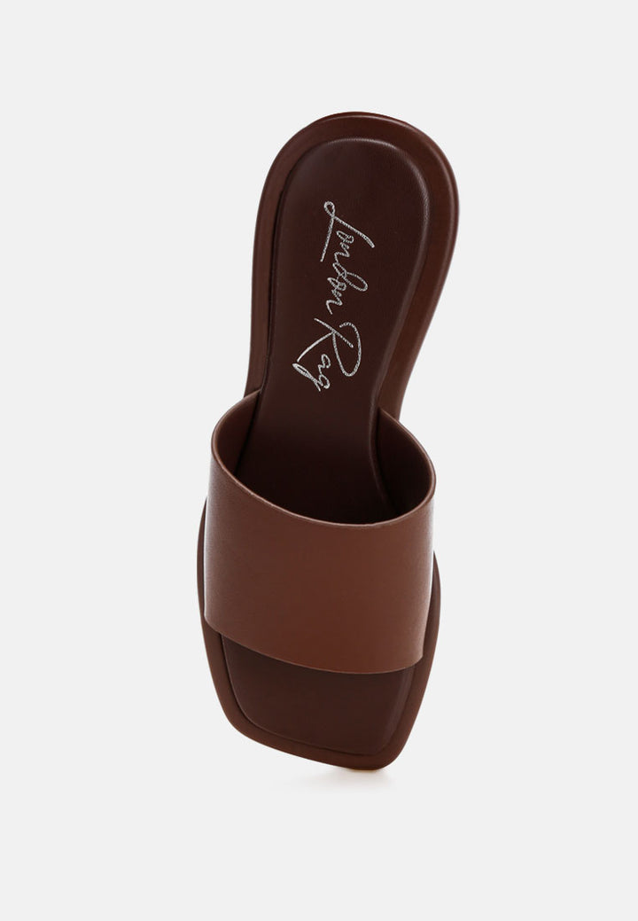 comfortable square toe flats by ft#color_brown