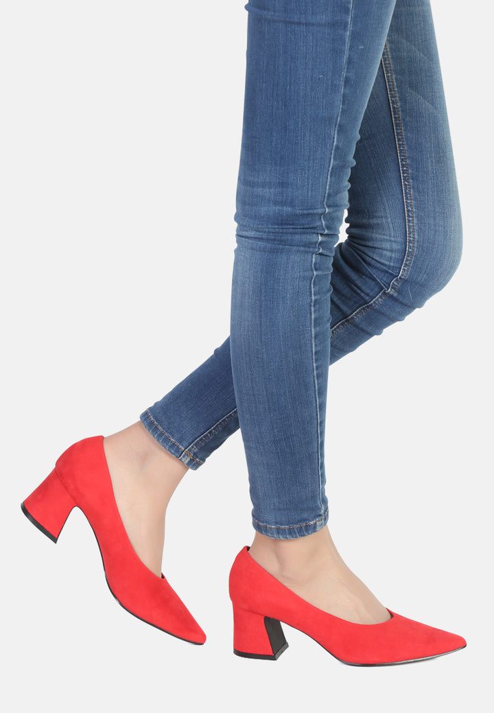 tori block heel pumps#color_red