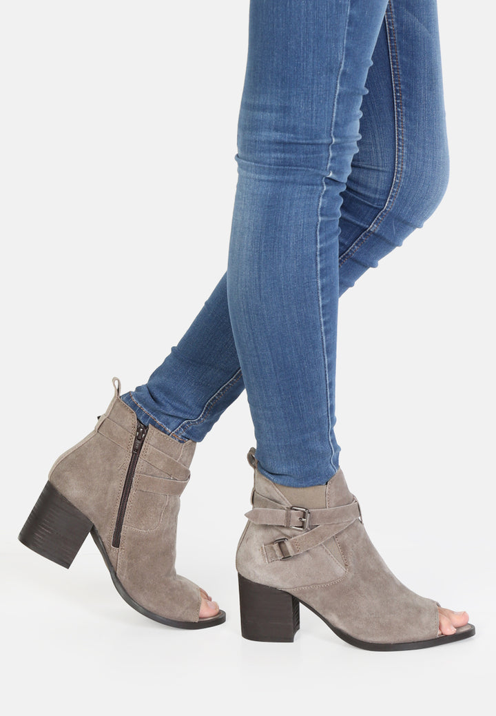bria peep toe ankle boots#color_taupe