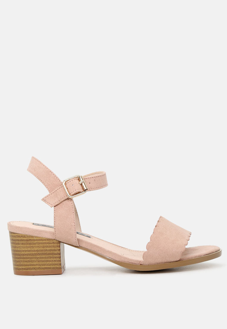 nia block heel sandals with buckle strap#color_pink