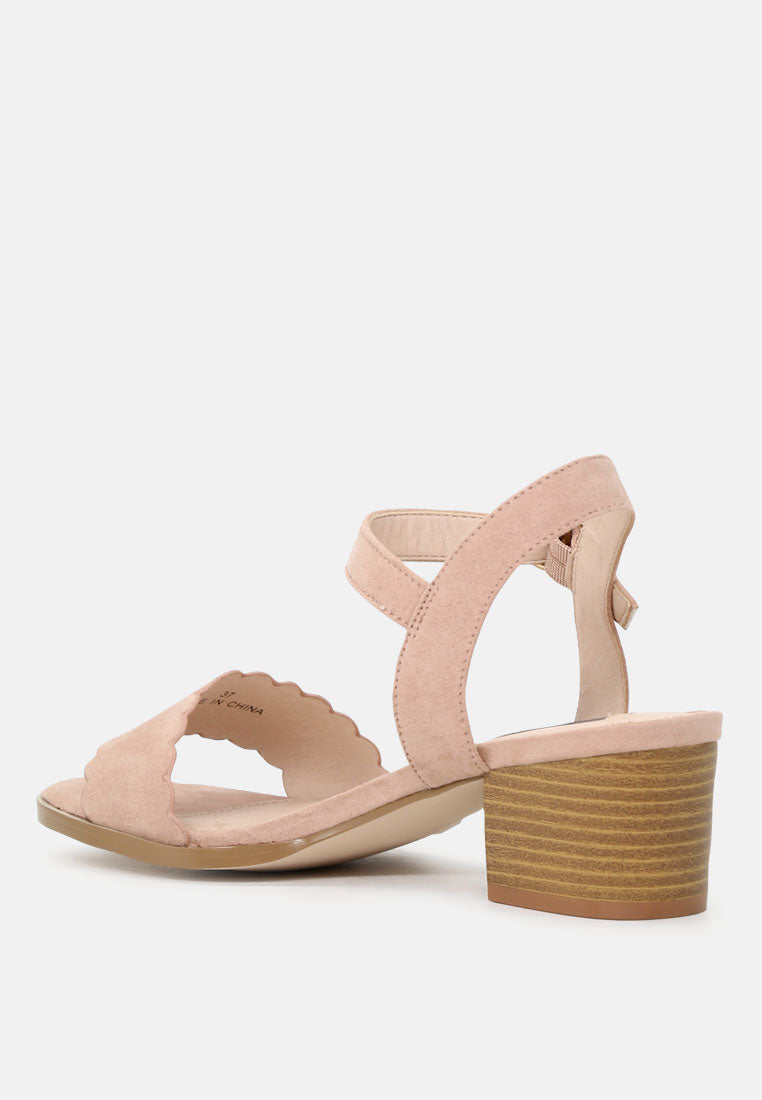 nia block heel sandals with buckle strap#color_pink