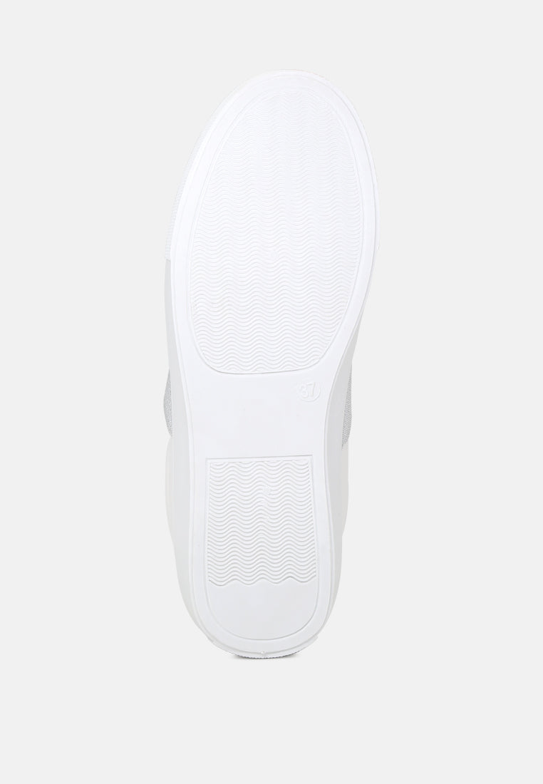 reni slip on sneakers with elastic#color_white