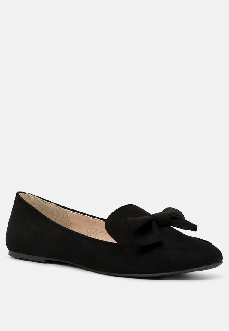 bow loafer by mode#color_black