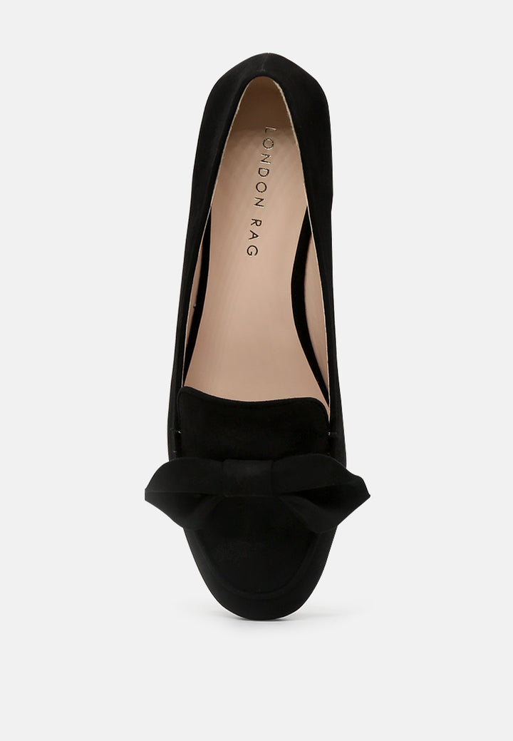 bow loafer by mode#color_black