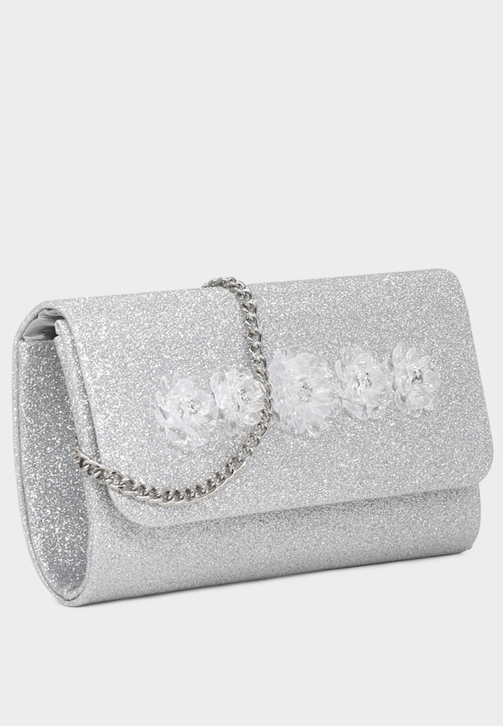 stylish shimmering sling bag#color_silver