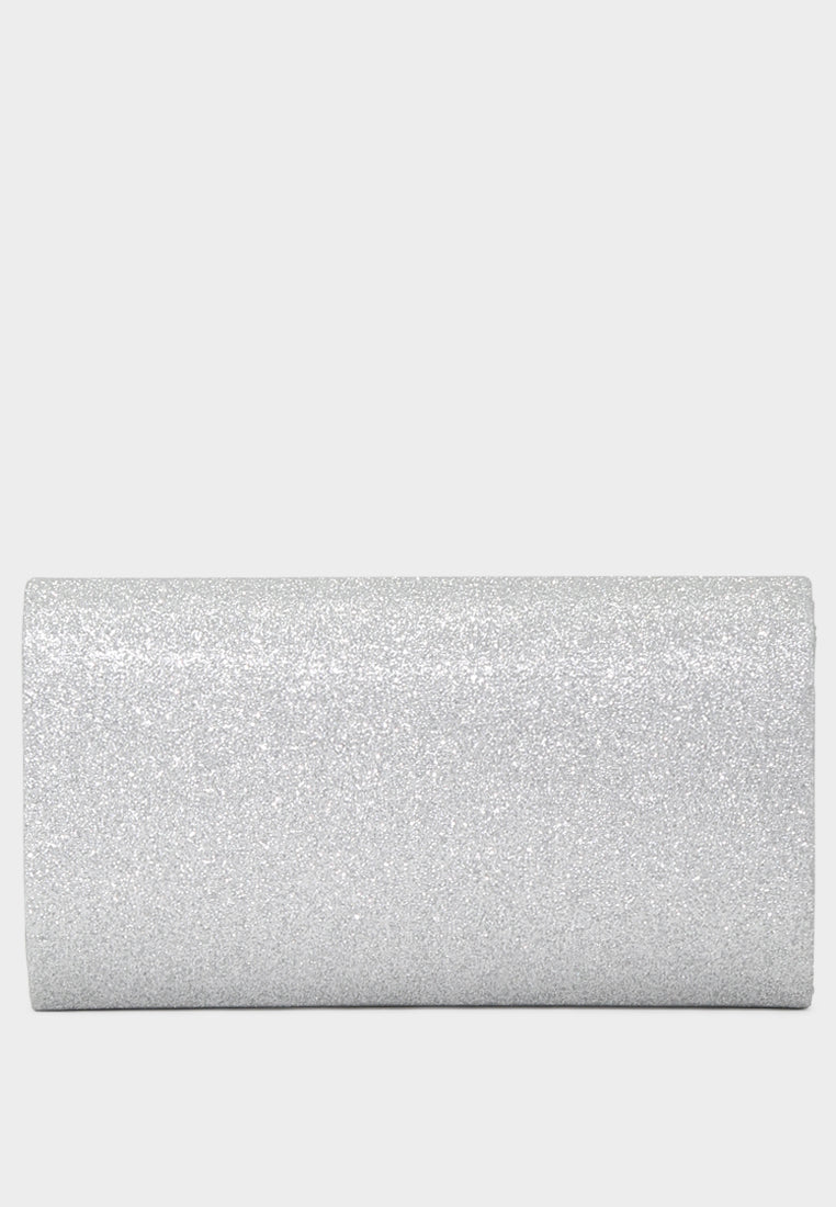 stylish shimmering sling bag#color_silver