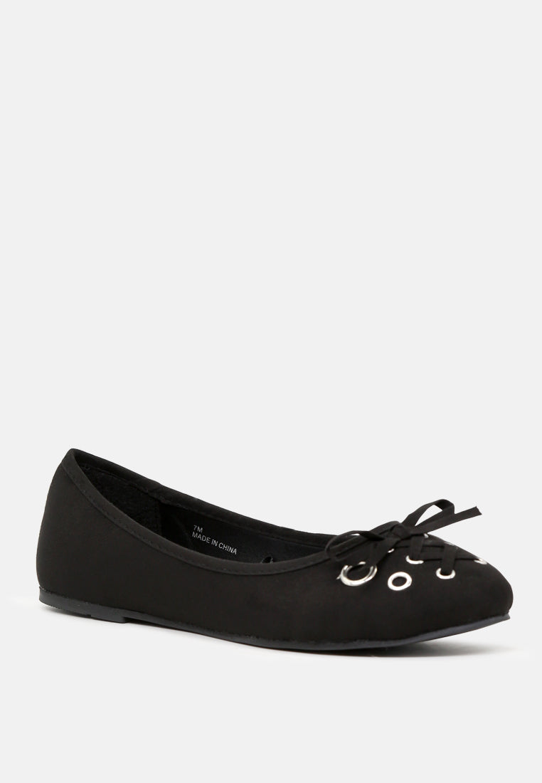 brittany ballerina flats with bow#color_black