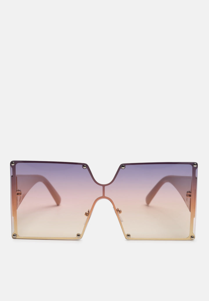 day star oversized square frame sunglasses#color_multi
