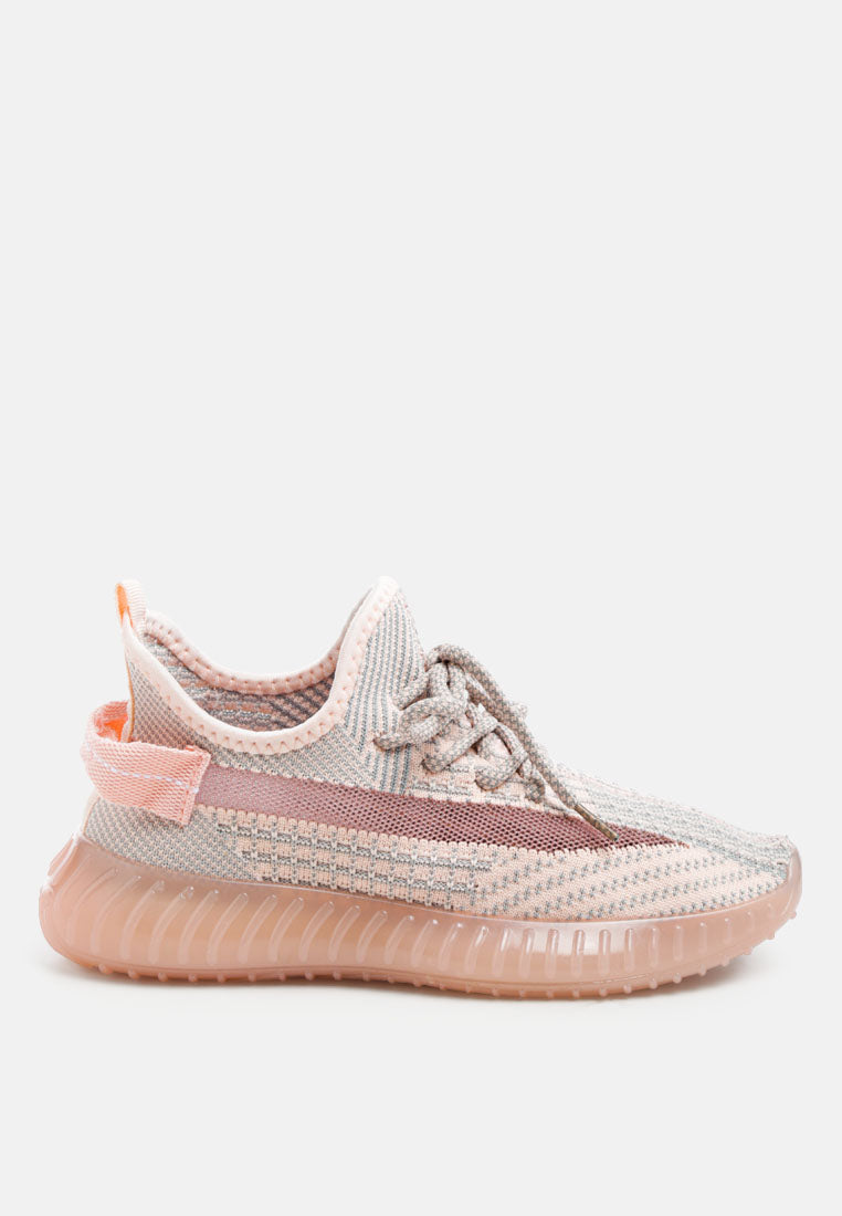 groovey chunky sole sneakers#color_pink