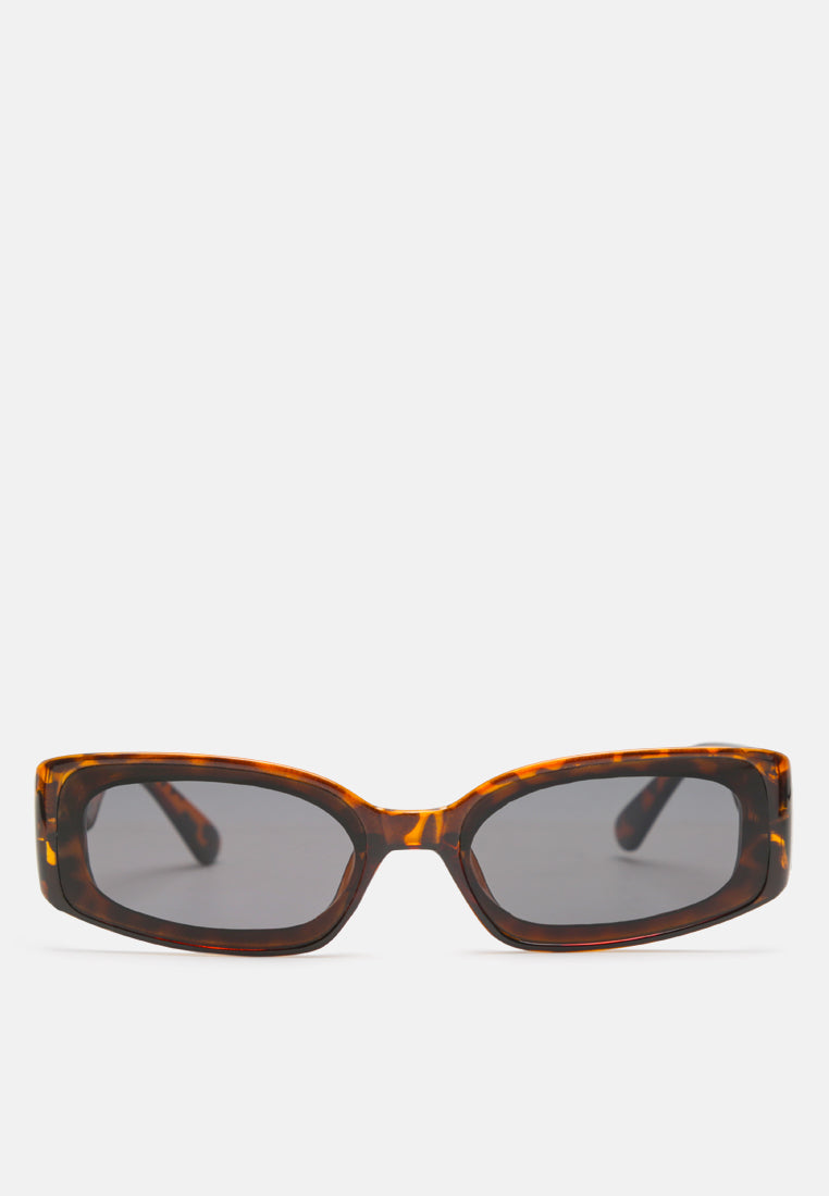 Rectangle Sunglasses#color_leopard-tea