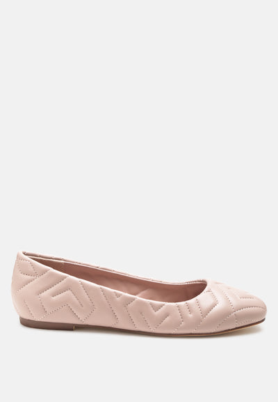 janice quilted ballerina flats#color_nude