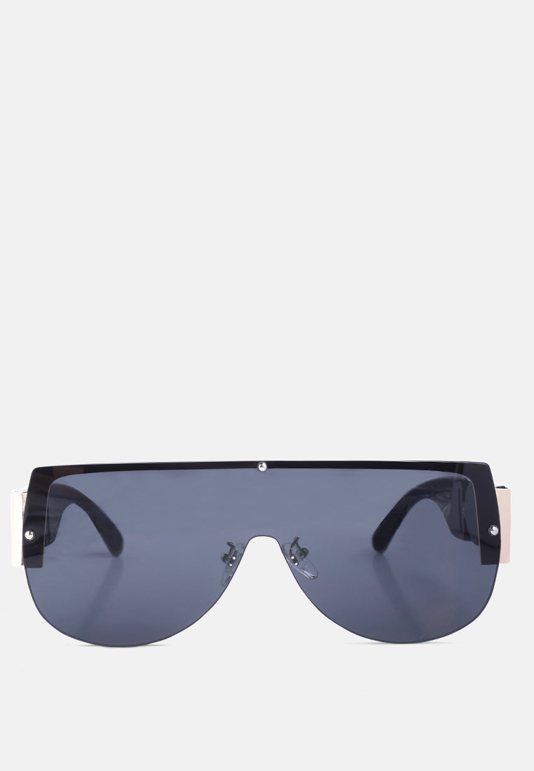 shield shaded oversized sunglasses#color_black