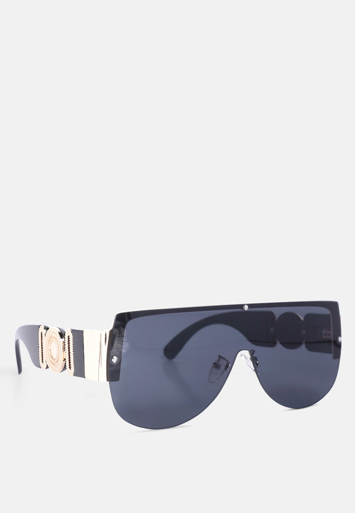 shield shaded oversized sunglasses#color_black