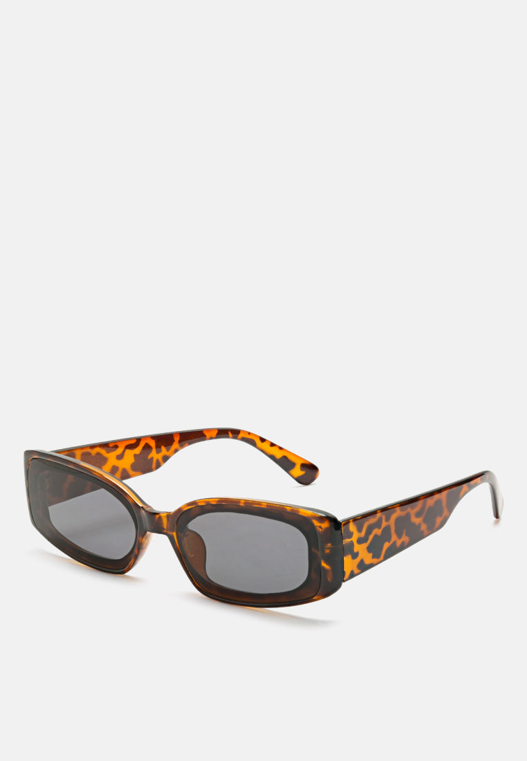 Rectangle Sunglasses#color_leopard-tea
