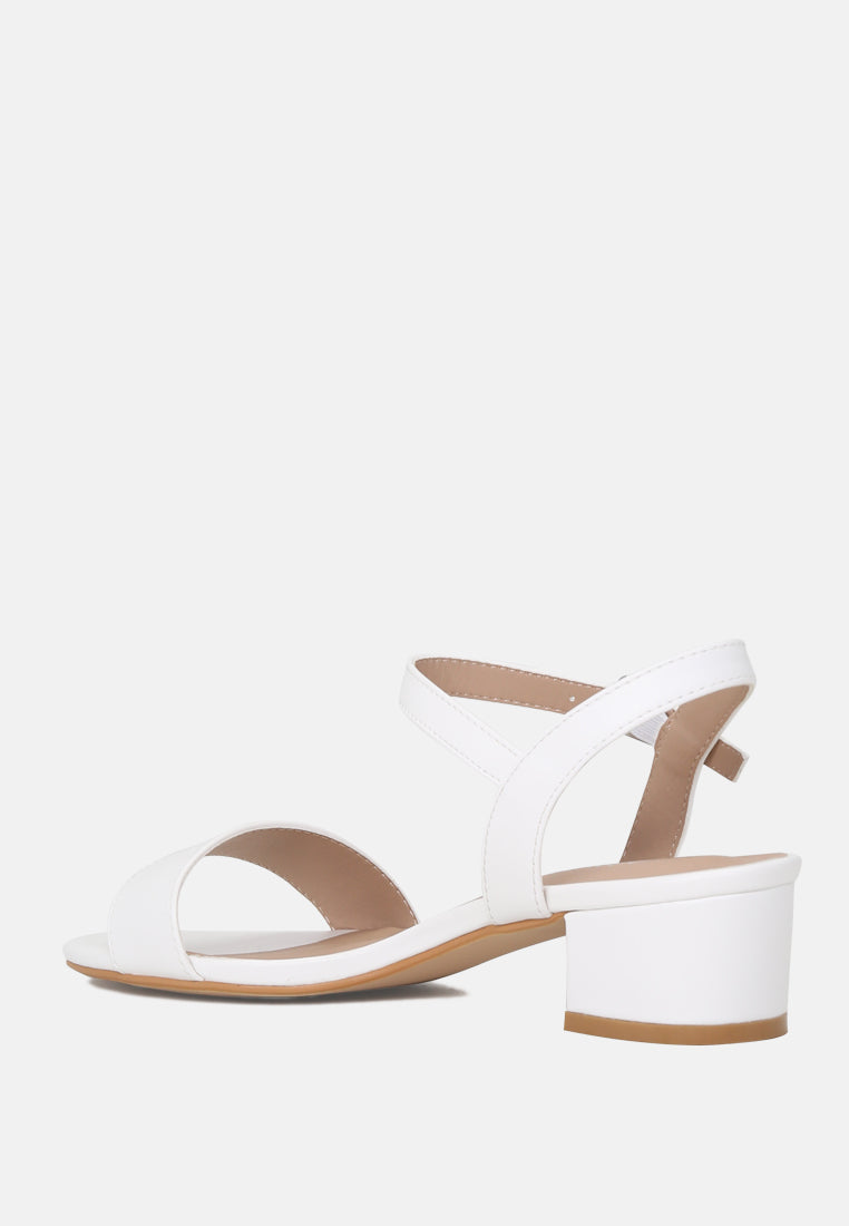 halley ankle strap low heel sandals#color_white