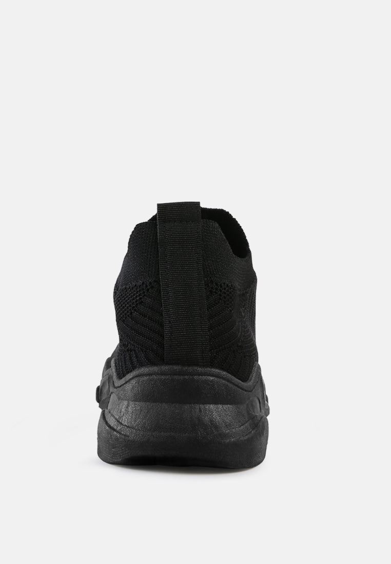 blade knitted  actives trainers#color_black