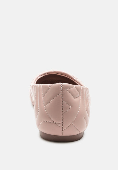 janice quilted ballerina flats#color_nude