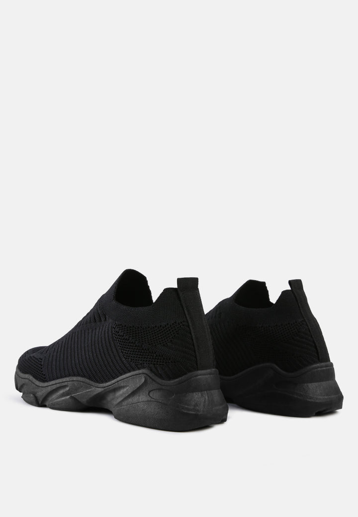 blade knitted  actives trainers#color_black
