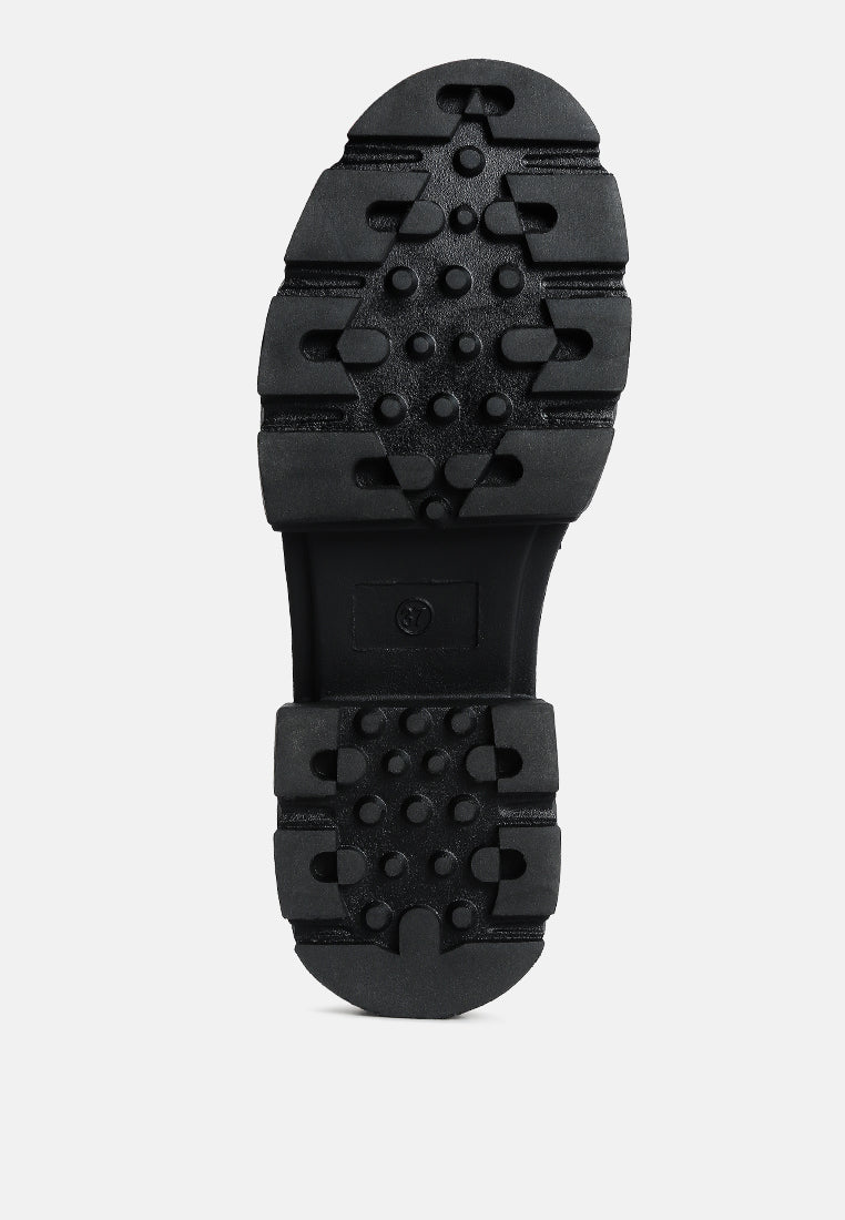 kyro wagon platform heel loafers#color_black