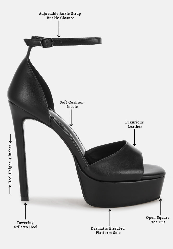 Marshis Towering Platform Heel Sandals#color_black_smooth