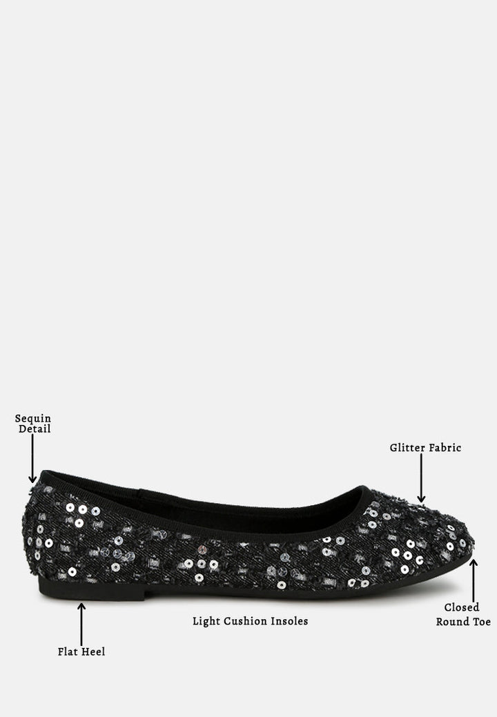 sequin ballet flats by mode#color_black
